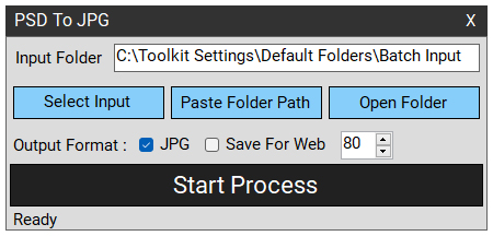 Photoshop Toolkit PSD to JPG